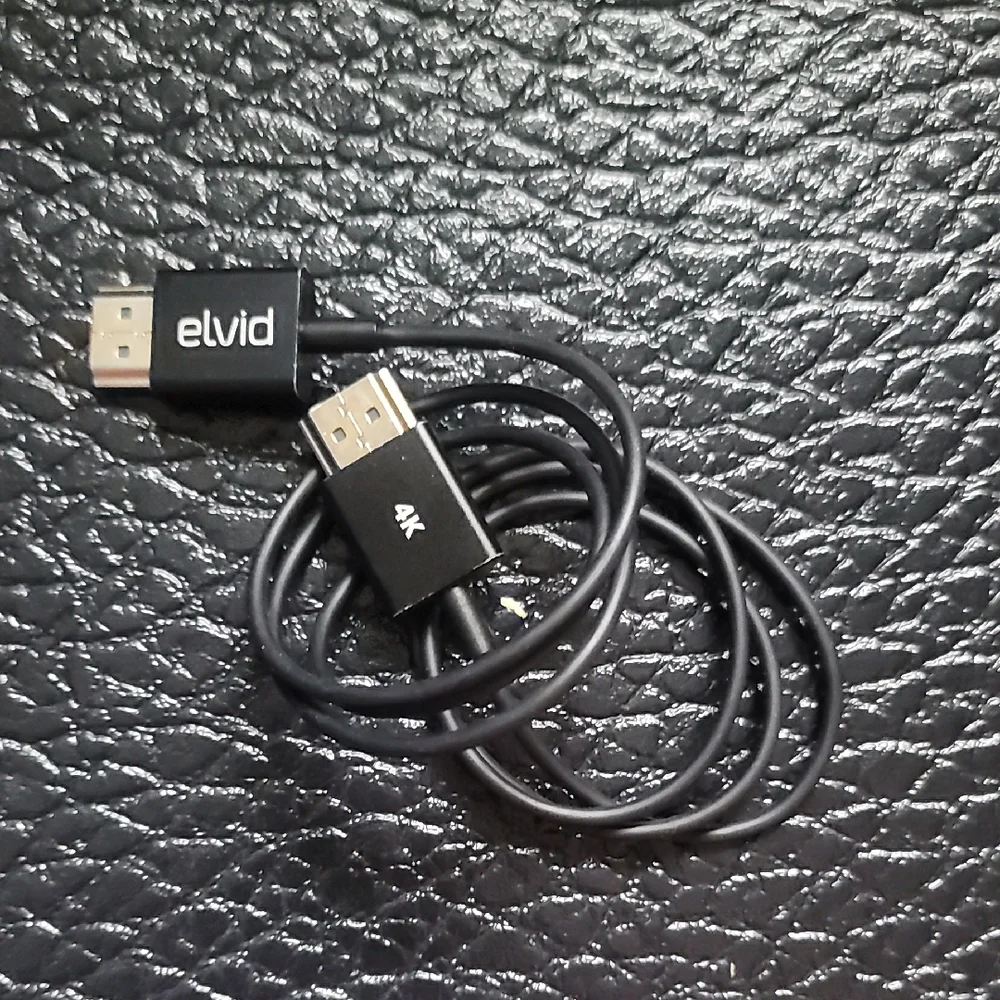 Elvid Super Thin Black HDMI Cable for Mirrorless & DSLR Cameras